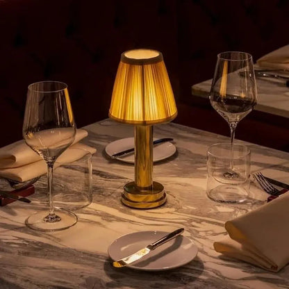 Textile LED table lamp