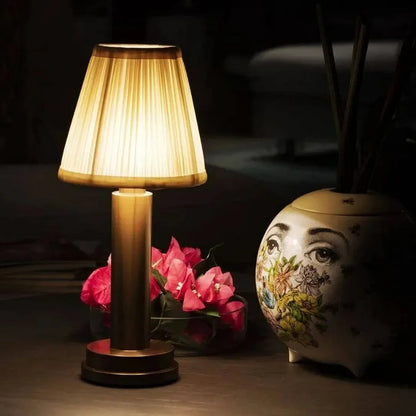 Textile LED table lamp