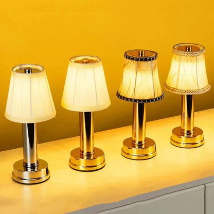 Textile LED table lamp