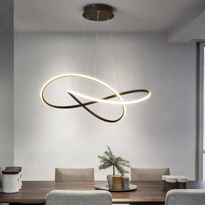 Suspension LED trèfle avec télécommande