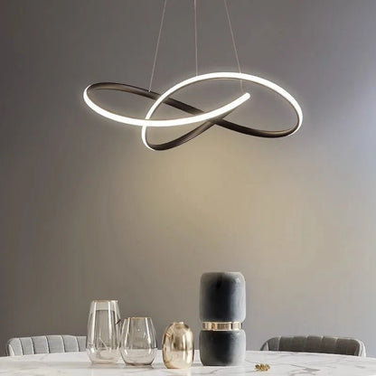 Suspension LED trèfle avec télécommande