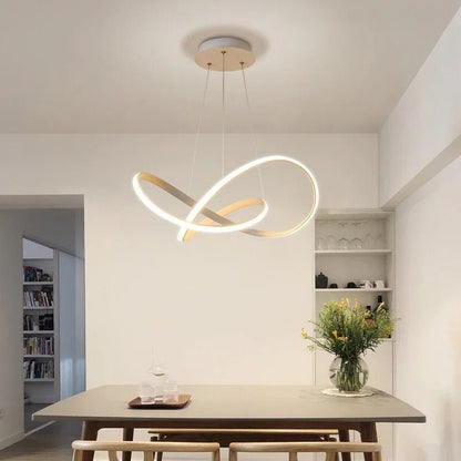Suspension LED trèfle avec télécommande