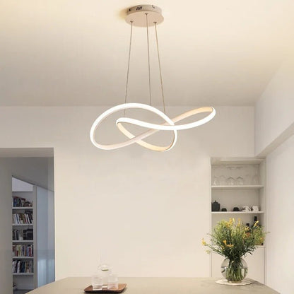 Suspension LED trèfle avec télécommande