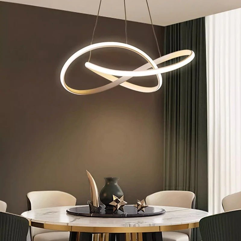 Suspension LED trèfle avec télécommande