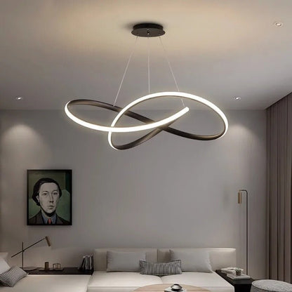 Suspension LED trèfle avec télécommande