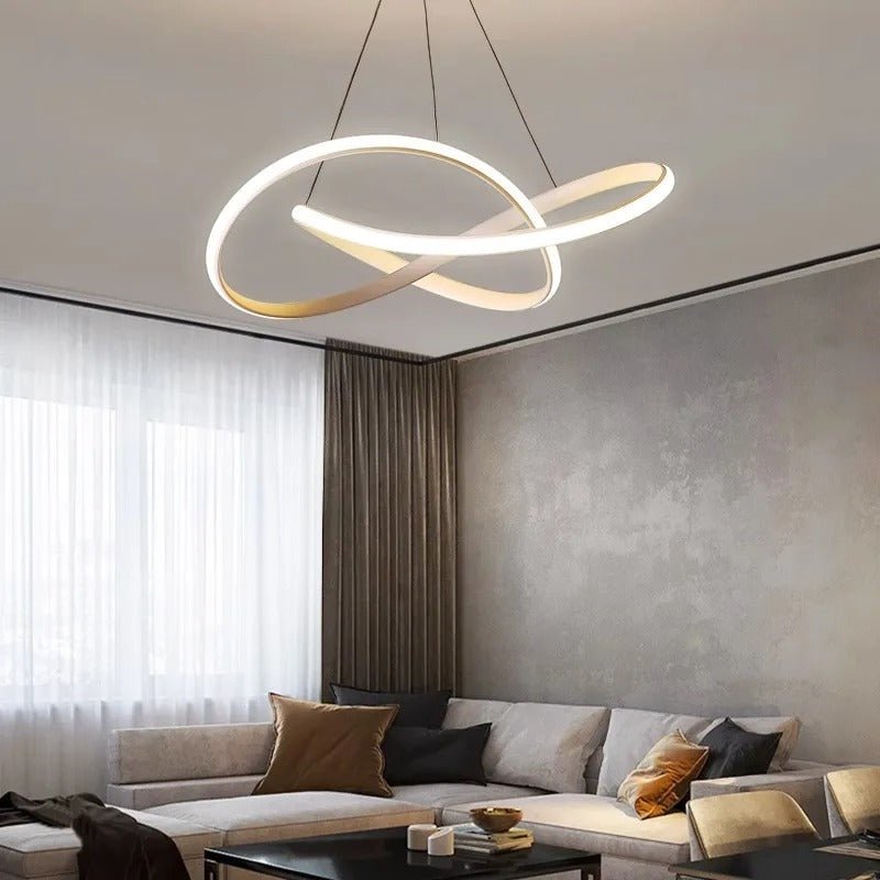 Suspension LED trèfle avec télécommande