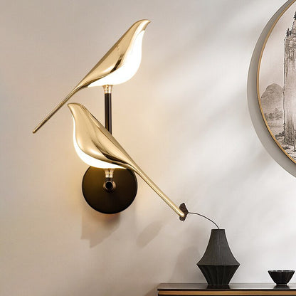 Lampe LED en forme d’oiseau avec fixation magnétique