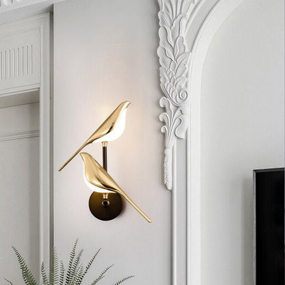 Lampe LED en forme d’oiseau avec fixation magnétique