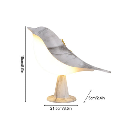 Lampe LED avec motif d’oiseau