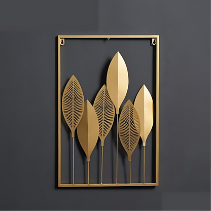 Metal leaf wall decoration