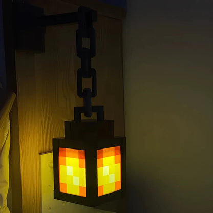 Lampe de chevet LED rétro pixelisée