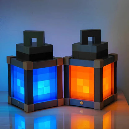 Lampe de chevet LED rétro pixelisée