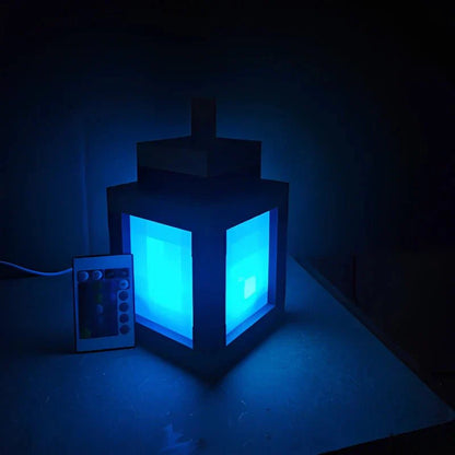 Lampe de chevet LED rétro pixelisée