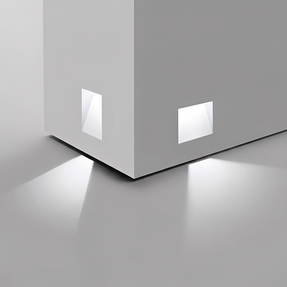Applique LED encastrée dans le mur