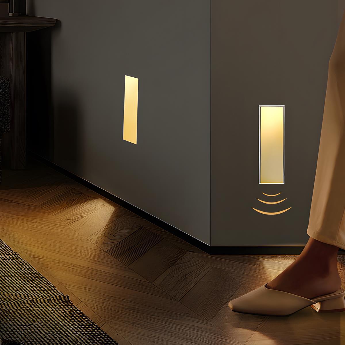 Applique LED encastrée dans le mur