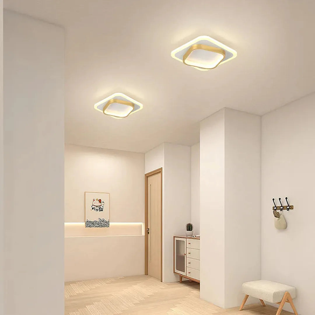 Square LED ceiling light