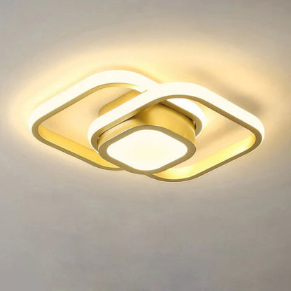 Stropní LED lampa s dvojitým prstencem