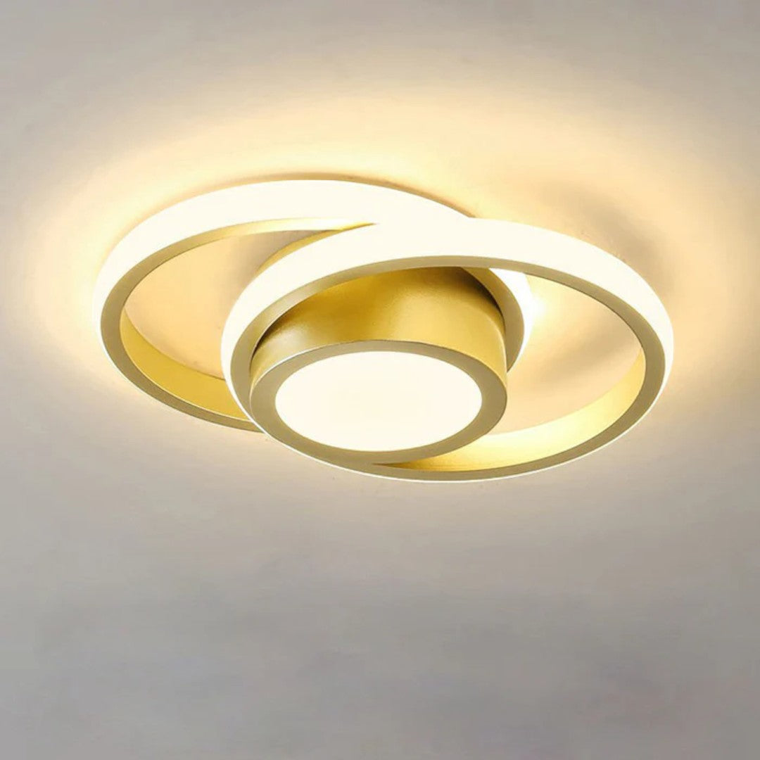 Stropní LED lampa s dvojitým prstencem