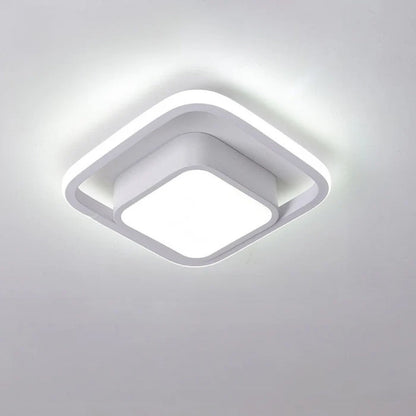 Stropní LED lampa s dvojitým prstencem