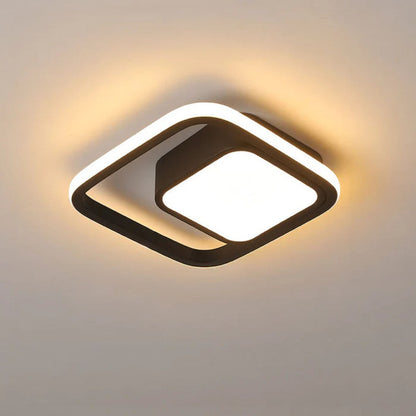 Stropní LED lampa s dvojitým prstencem