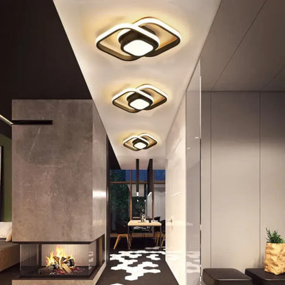 Stropní LED lampa s dvojitým prstencem