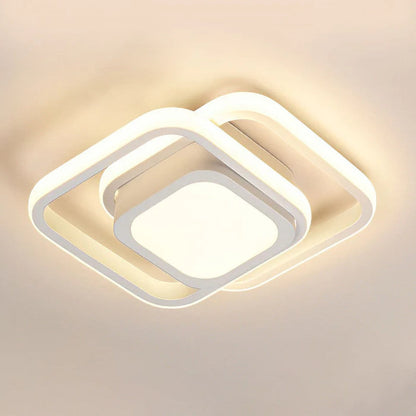 Stropní LED lampa s dvojitým prstencem