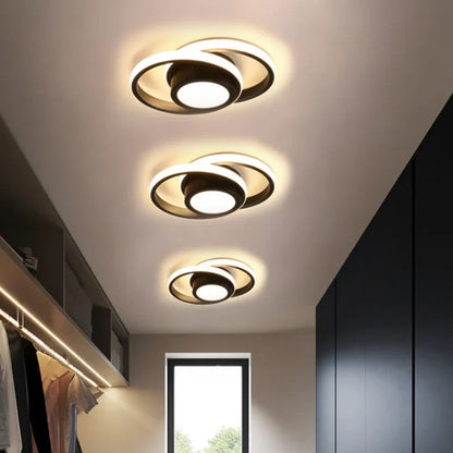 Stropní LED lampa s dvojitým prstencem