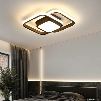 Stropní LED lampa s dvojitým prstencem