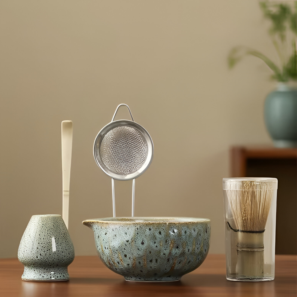 Ceramic matcha set
