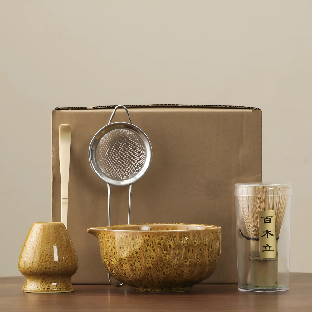Ceramic matcha set