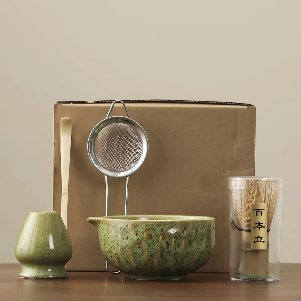 Ceramic matcha set