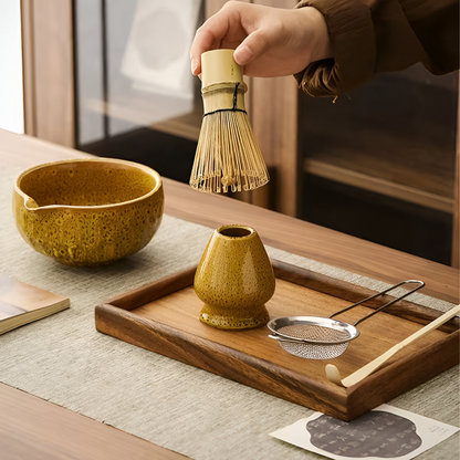 Ceramic matcha set