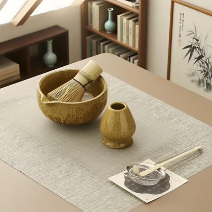 Ceramic matcha set