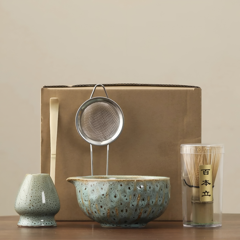 Ceramic matcha set