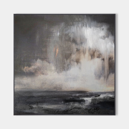 Abstract seascape painting