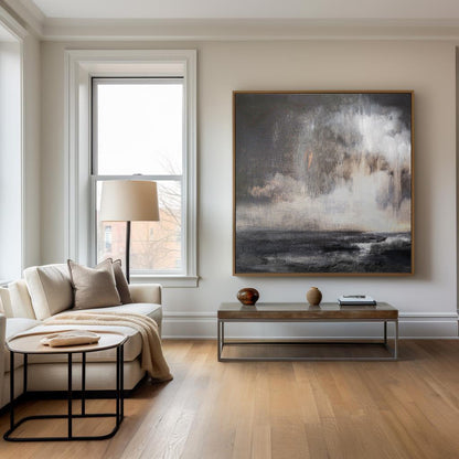 Abstract seascape painting