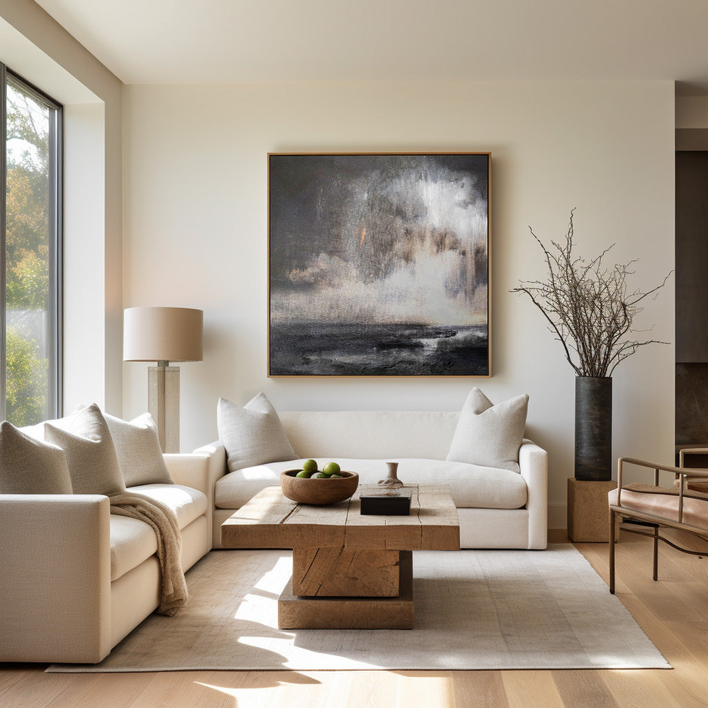 Abstract seascape painting