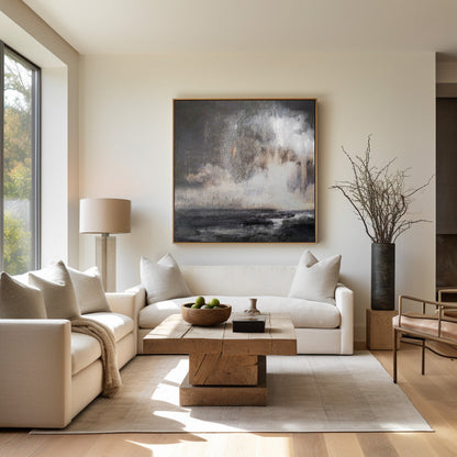 Abstract seascape painting