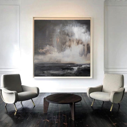 Abstract seascape painting