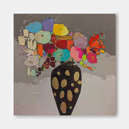 Painting of a vase with flowers