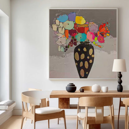 Painting of a vase with flowers