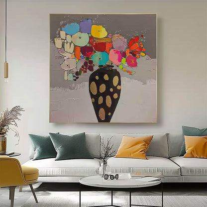 Painting of a vase with flowers