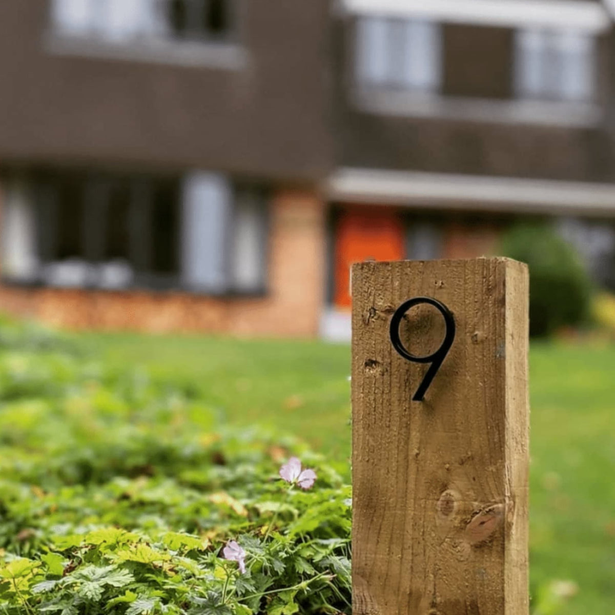 3D black house number
