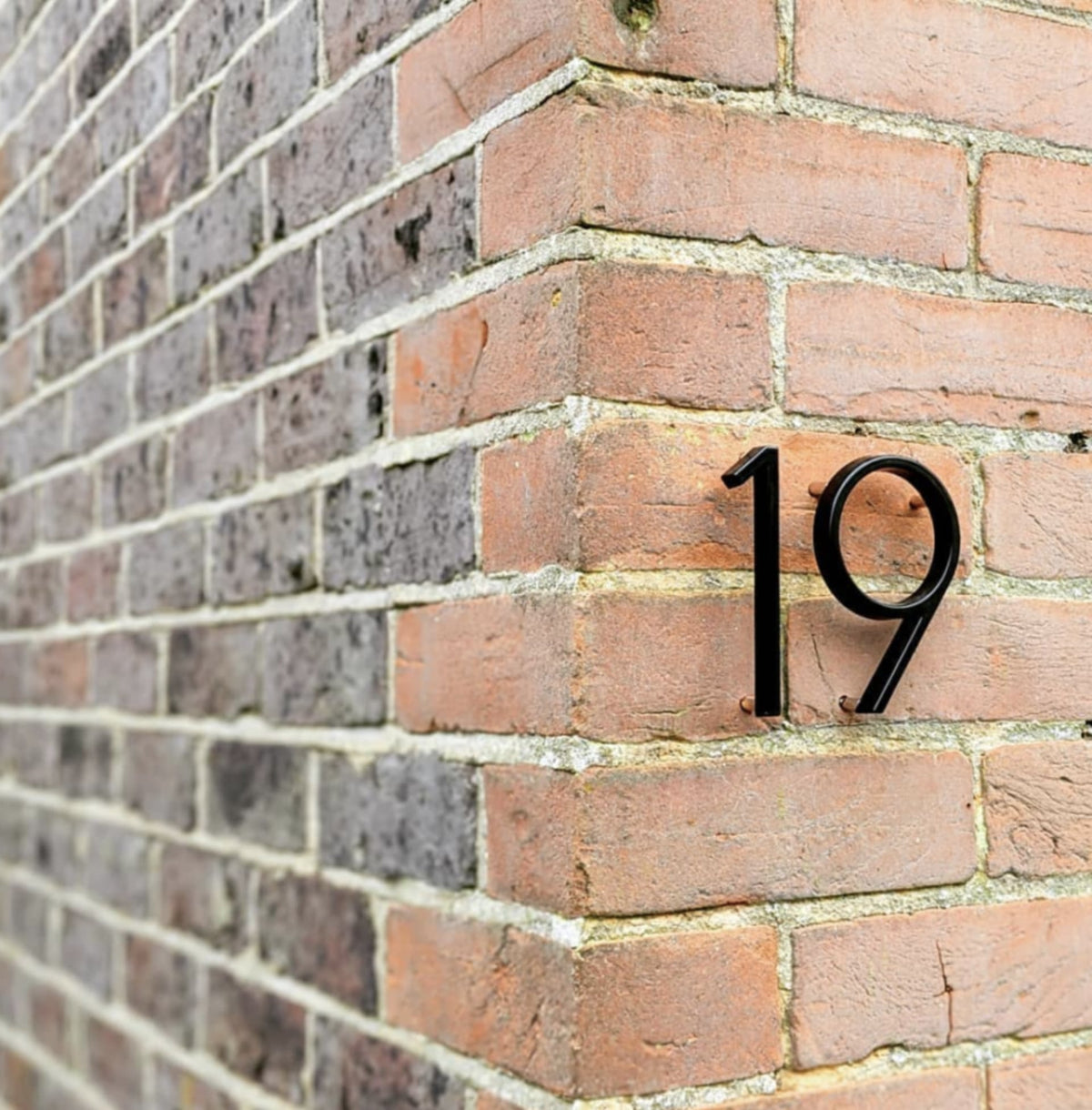 3D black house number