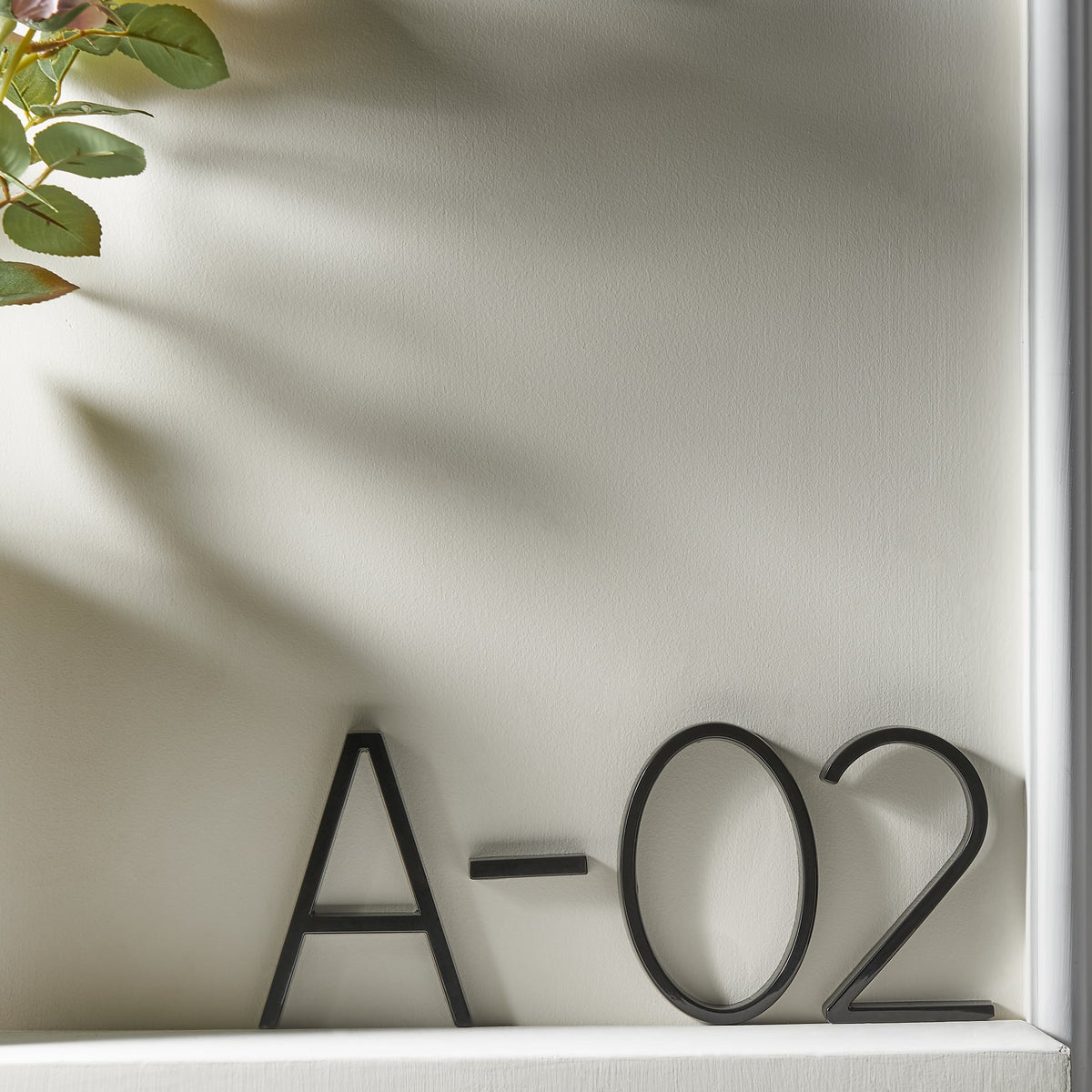 3D black house number
