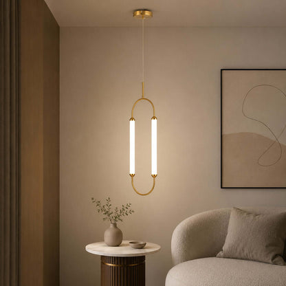 Owalna lampa sufitowa LED
