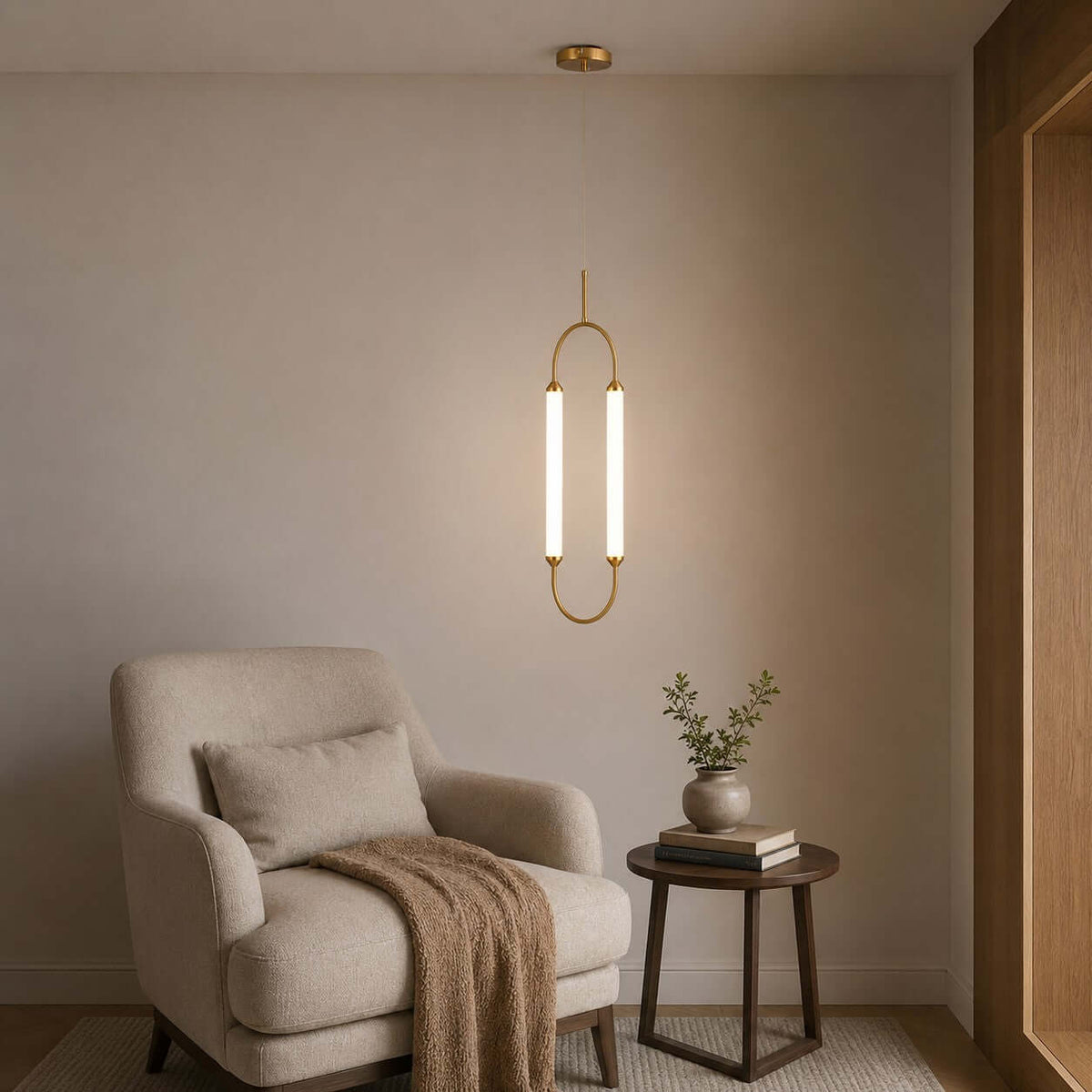 Owalna lampa sufitowa LED