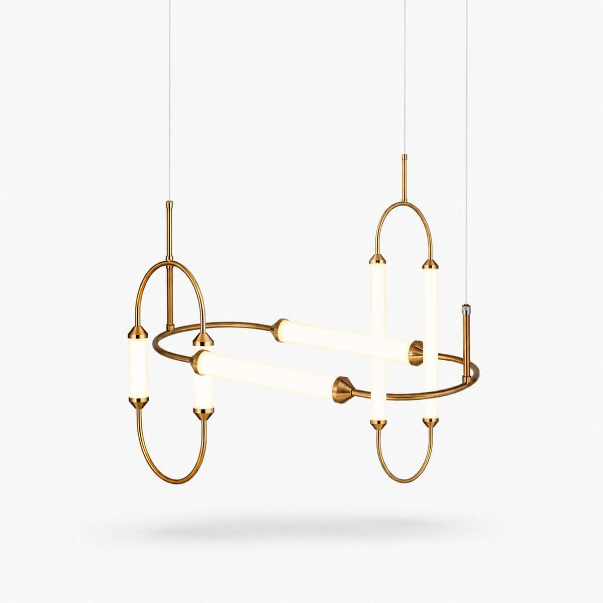 Owalna lampa sufitowa LED