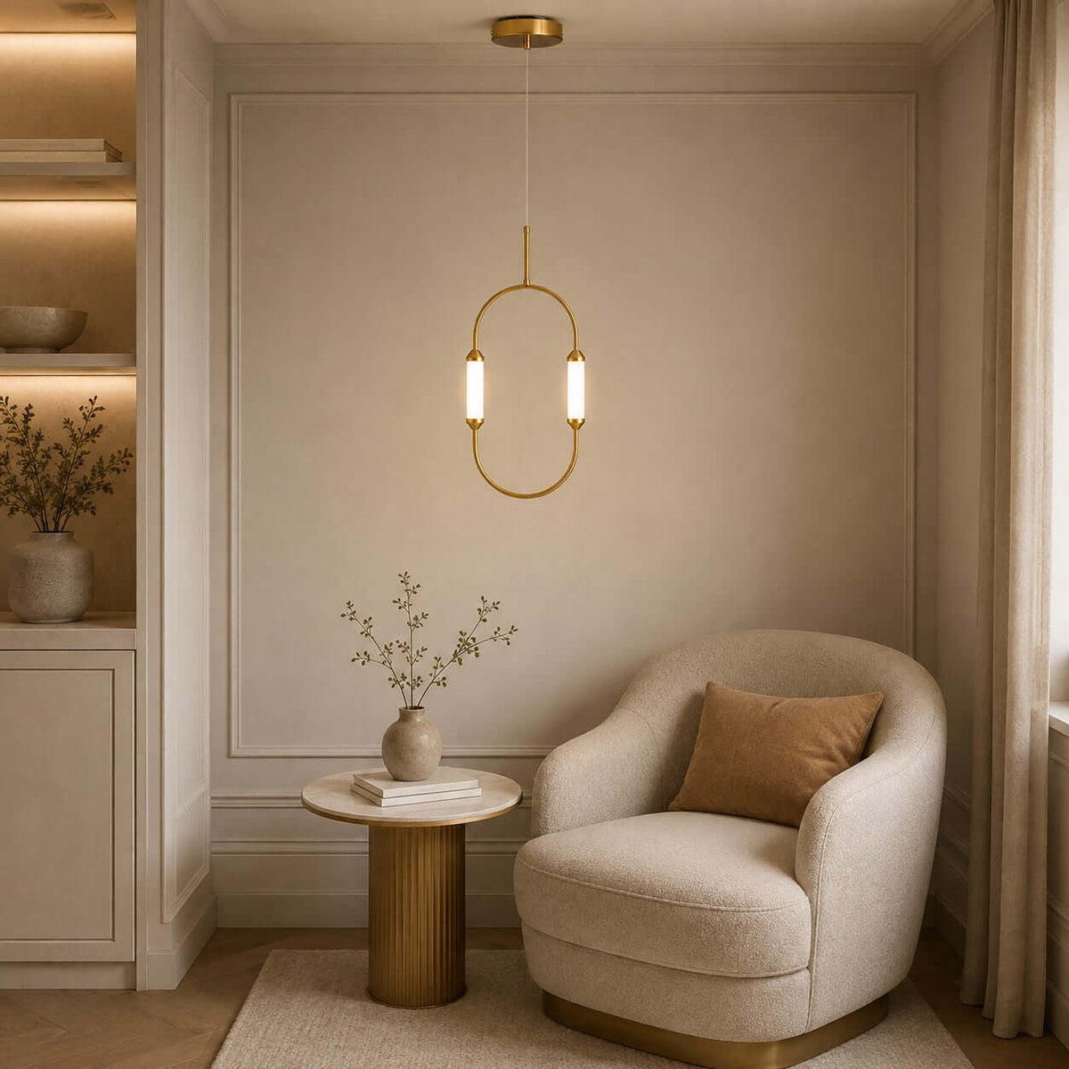 Owalna lampa sufitowa LED