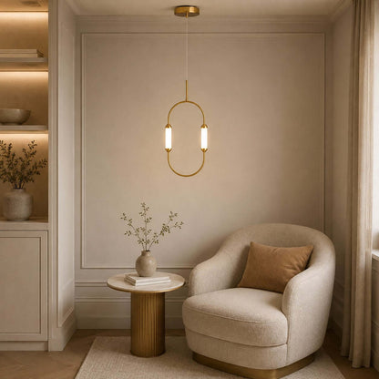 Owalna lampa sufitowa LED